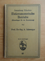 A. Schwaiger - Elektromotorische betriebe (1922)