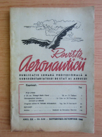 Revista Aeronauticii, anul XX, nr. 9-10, septembrie-octombrie, 1946