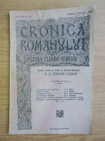 Cronica romanului, anul XVII, nr. 10, octombrie 1940