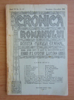 Cronica romanului, anul XX, nr. 11-12, noiembrie-decembrie 1943