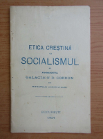 Galaction Cordun - Etica crestina si socialismul (1924)