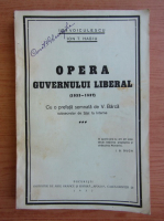 Ion N. Voiculescu - Opera Guvernului Liberal (1937)