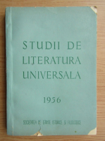 Studii de literatura universala, 1956
