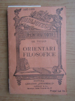 Gr. Tausan - Orientari filosofice (1930)