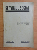 Serviciul social, anul I, nr. 1, martie 1939
