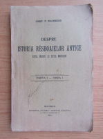 Constantin P. Diaconescu - Despre istoria razboaielor antice (1914)