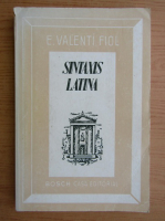 Eduardo Valenti Fiol - Sintaxis latina