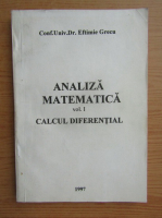 Eftimie Grecu - Analiza matematica, calcul diferential
