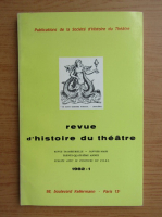 Revue d'histoire du theatre, nr. 1, 1982