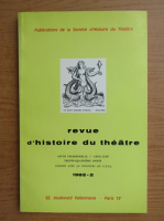 Revue d'histoire du theatre, nr. 2, 1982