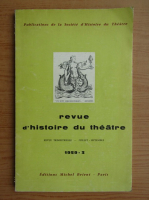 Revue d'histoire du theatre, nr. 3, 1959