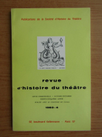 Revue d'histoire du theatre, nr. 4, 1983