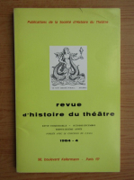 Revue d'histoire du theatre, nr. 4, 1984