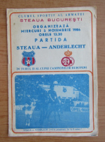 Steaua-Anderlecht in turul 2 al Cupei Campionilor Europeni