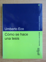 Umberto Eco - Como se hace una tesis