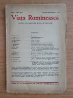 Revista Viata Romaneasca, anul XXVII, nr. 11-12, noiembrie-decembrie, 1935