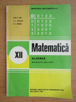 I. D. Ion - Matematica, manual pentru clasa a XII-a (1997)