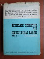 Vintila Dongoroz - Explicatii teoretice ale codului penal roman (vol. II, partea generala)