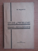 Gh. Bronzetti - Studii si probleme psiho-pedagogice (1937)