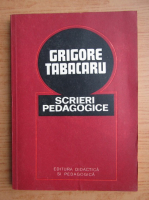 Grigore Tabacaru - Scrieri pedagogice