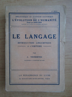 Henri Berr - Le langage. Introduction linguistique a l'histoire (1921)