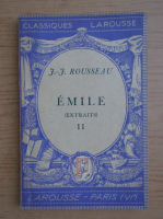 Jean Jacques Rousseau - Emile au de l'education (volumul 3, 1935)