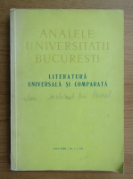 Literatura universala si comparata, anul XXIII, nr. 1, 1974