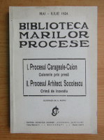 Biblioteca marilor procese, mai-iulie 1924