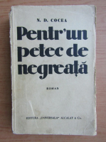 N. D. Cocea - Pentr'un petec de negreata (1934)