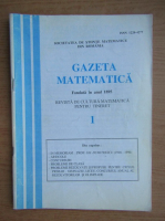 Gazeta matematica, anul CIV, nr. 1, 1999