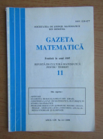 Gazeta matematica, anul CIV, nr. 11, 1999