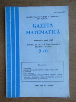 Gazeta matematica, anul CIV, nr. 5-6, 1999