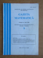 Gazeta matematica, anul CIV, nr. 9, 1999