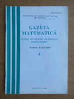 Gazeta matematica, anul CIX, nr. 4, 2004