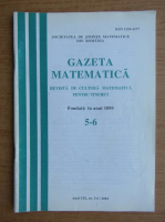 Gazeta matematica, anul CIX, nr. 5-6, 2004