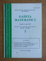 Gazeta matematica, anul CV, nr. 2, 2000
