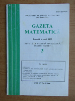 Gazeta matematica, anul CV, nr. 3, 2000