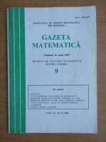 Gazeta matematica, anul CV, nr. 9, 2000