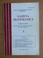 Gazeta matematica, anul CVI, nr. 3, 2001