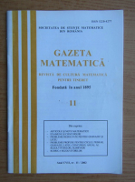 Gazeta matematica, anul CVII, nr. 11, 2002