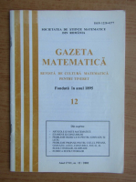 Gazeta matematica, anul CVII, nr. 12, 2002