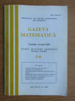 Gazeta matematica, anul CVII, nr. 5-6, 2002