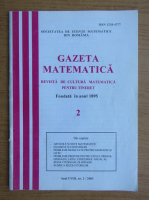 Gazeta matematica, anul CVIII, nr. 2, 2003