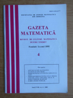 Gazeta matematica, anul CVIII, nr. 4, 2003