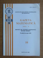 Gazeta matematica, anul CX, nr. 10, 2005