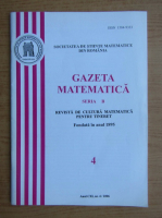 Gazeta matematica, anul CXI, nr. 4, 2006