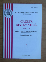Gazeta matematica, anul CXI, nr. 5, 2006