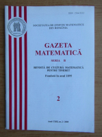 Gazeta matematica, anul CXIII, nr. 2, 2008