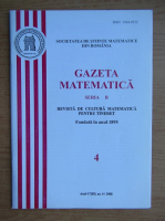 Gazeta matematica, anul CXIII, nr. 4, 2008
