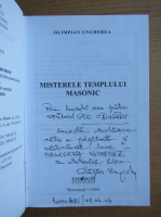 Olimpian Ungherea - Misterele templului masonic (cu autograful autorului)